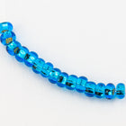 10/0 Silver Lined Aqua Czech Seed Bead (1/2 Kilo) Preciosa #67150