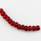 11/0 Silver Lined Burnt Red Czech Seed Bead (10 Gm, Hank, 1/2 Kilo) #CSG339-General Bead