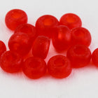 11/0 Transparent Red Czech Seed Bead (10 Gm, Hank, 1/2 Kilo) #CSG341-General Bead
