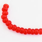 11/0 Transparent Red Czech Seed Bead (10 Gm, Hank, 1/2 Kilo) #CSG341-General Bead