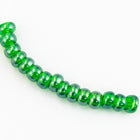 11/0 Luster Transparent Fern Green Czech Seed Bead (10 Gm, Hank, 1/2 Kilo) #CSG346-General Bead