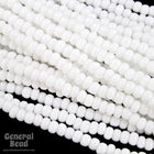 12/0 Opaque White Czech Seed Bead (10 Gm, Hank, 1/2 Kilo) #CSH001-General Bead