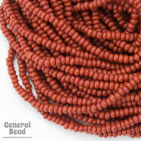 12/0 Opaque Burnt Sienna Czech Seed Bead (10 Gm, Hank, 1/2 Kilo) #CSH003-General Bead