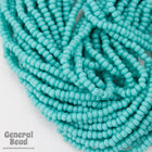 12/0 Opaque Aqua Czech Seed Bead (10 Gm, Hank, 1/2 Kilo) #CSH004-General Bead