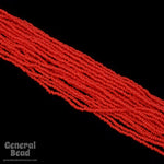 12/0 Opaque Chinese Red Czech Seed Bead (10 Gm, Hank, 1/2 Kilo) #CSH008-General Bead