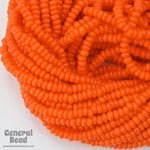 12/0 Opaque Orange Czech Seed Bead (10 Gm, Hank, 1/2 Kilo) #CSH014-General Bead