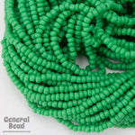 12/0 Opaque Pea Green Czech Seed Bead (10 Gm, Hank, 1/2 Kilo) #CSH017-General Bead