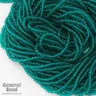 12/0 Transparent Blue Zircon Czech Seed Bead (10 Gm, Hank, 1/2 Kilo) #CSH020-General Bead