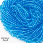 12/0 Transparent Sky Blue Czech Seed Bead (10 Gm, Hank, 1/2 Kilo) #CSH037-General Bead