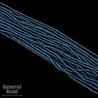 12/0 Transparent Capri Blue Czech Seed Bead (10 Gm, Hank, 1/2 Kilo) #CSH039-General Bead