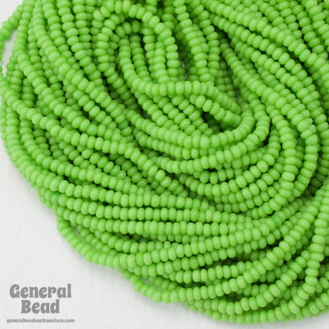 12/0 Opaque Chartreuse Czech Seed Bead (10 Gm, Hank, 1/2 Kilo) #CSH042-General Bead