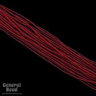 12/0 Transparent Dark Ruby Czech Seed Bead (10 Gm, Hank, 1/2 Kilo) #CSH055-General Bead