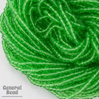 12/0 Transparent Wintergreen Czech Seed Bead (10 Gm, Hank, 1/2 Kilo) #CSH072-General Bead