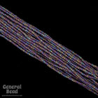 12/0 Matte Amethyst AB Czech Seed Bead (10 Gm, Hank, 1/2 Kilo) #CSH078-General Bead