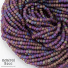12/0 Matte Amethyst AB Czech Seed Bead (10 Gm, Hank, 1/2 Kilo) #CSH078-General Bead