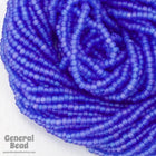 12/0 Matte Light Sapphire AB Czech Seed Bead (10 Gm, Hank, 1/2 Kilo) #CSH079-General Bead
