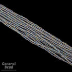 12/0 Matte Black Diamond AB Czech Seed Bead (10 Gm, Hank, 1/2 Kilo) #CSH089-General Bead