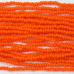 13/0 Opaque Dark Orange Seed Bead-General Bead