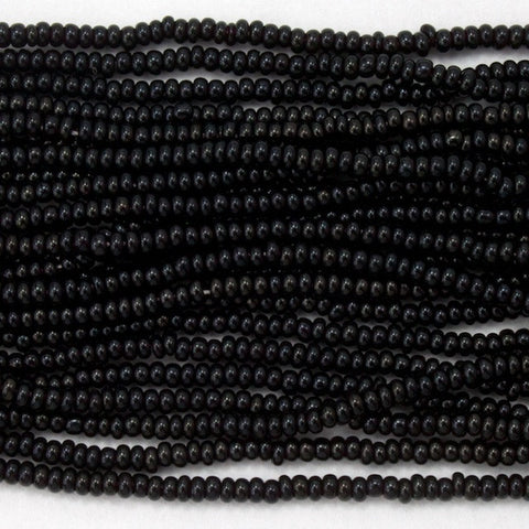 13/0 Opaque Black Seed Bead-General Bead