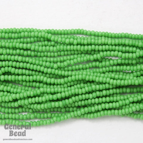 13/0 Opaque Pea Green Seed Bead-General Bead
