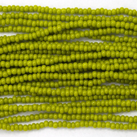 13/0 Opaque Olive Green Seed Bead-General Bead