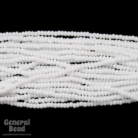 13/0 Opaque Chalk White Seed Bead-General Bead