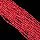 11/0 Opaque Coral Czech Seed Bead (10 Gm, Hank, 1/2 Kilo) #CSG049