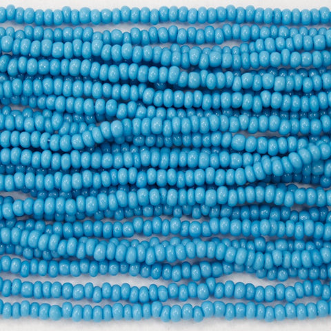 10/0 Opaque Baby Blue Seed Bead (10 Gm, Hank, 1/2 Kilo) #CSF201