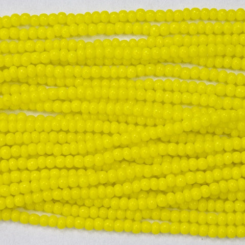14/0 Opaque Yellow Czech Seed Bead-General Bead