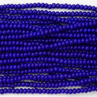 14/0 Opaque Dark Blue Czech Seed Bead-General Bead