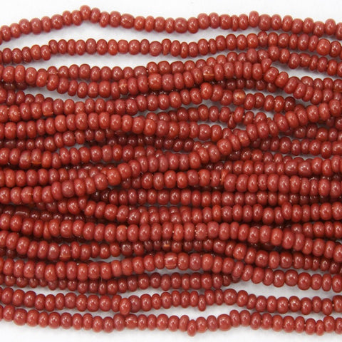 8/0 Opaque Brick Red Czech Seed Bead (20 Gm, 1/2 Kilo) #CSD111