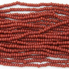 12/0 Opaque Brick Red Czech Seed Bead (1/2 Kilo) Preciosa #93300