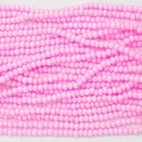 11/0 Opaque Dyed Pink Czech Seed Bead (10 Gm, Hank, 1/2 Kilo) #CSG421