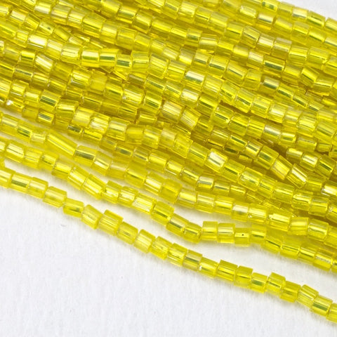 11/0 Silver Lined Yellow 2 Cut Czech Seed Bead (1/2 Kilo) Preciosa #87010