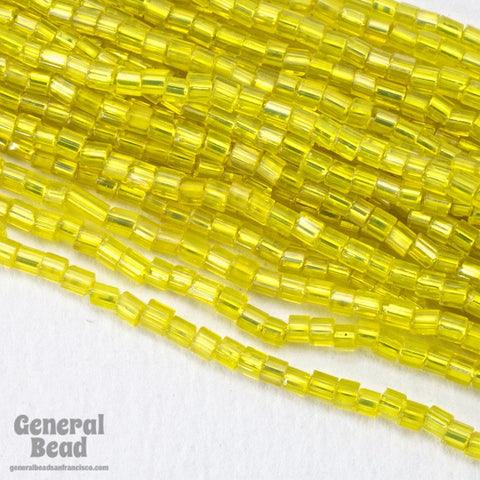 10/0 Silver Lined Yellow 2 Cut Czech Seed Bead-General Bead