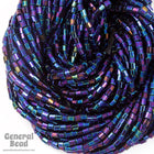 10/0 Metallic Blue Iris 2 Cut Czech Seed Bead (Hank) #CSM019-General Bead