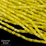 10/0 Satin Yellow 2 Cut Czech Seed Bead (Hank) #CSM030-General Bead