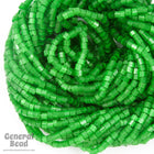 10/0 Satin Green 2 Cut Czech Seed Bead (Hank) #CSM034-General Bead