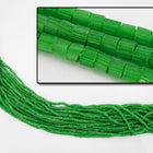 10/0 Satin Green 2 Cut Czech Seed Bead (Hank) #CSM034-General Bead