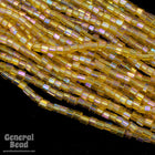 11/0 Topaz AB 2 Cut Czech Seed Bead (10 Gm, Hank, 1/2 Kilo) #CSN002-General Bead