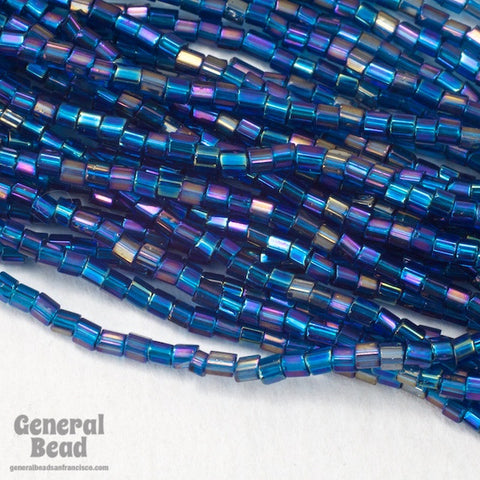 11/0 Dark Aqua AB 2 Cut Czech Seed Bead (10 Gm, Hank, 1/2 Kilo) #CSN008-General Bead