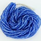 11/0 Silver Lined Light Sapphire 2 Cut Czech Seed Bead (10 Gm, Hank, 1/2 Kilo) #CSN012-General Bead