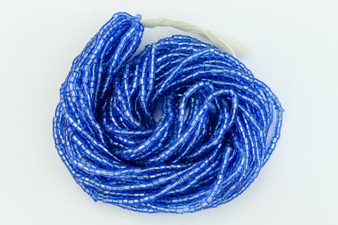 11/0 Silver Lined Light Sapphire 2 Cut Czech Seed Bead (10 Gm, Hank, 1/2 Kilo) #CSN012-General Bead