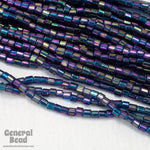 11/0 Transparent Blue Iris 2 Cut Czech Seed Bead (10 Gm, Hank, 1/2 Kilo) #CSN027-General Bead