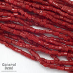 11/0 Opaque Brick Red 2 Cut Czech Seed Bead (10 Gm, Hank, 1/2 Kilo) #CSN042-General Bead