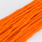 11/0 Opaque Orange 2 Cut Czech Seed Bead (10 Gm, Hank, 1/2 Kilo) #CSN043-General Bead