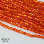 11/0 Silver Lined Orange 2 Cut Czech Seed Bead (10 Gm, Hank, 1/2 Kilo) #CSN046-General Bead