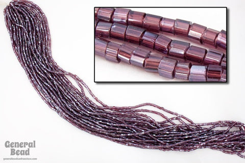 11/0 Luster Amethyst 2 Cut Czech Seed Bead (10 Gm, Hank, 1/2 Kilo) #CSN056-General Bead