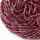 12/0 Luster Transparent Ruby 3-Cut Czech Seed Bead (10 Hanks) Preciosa #96120