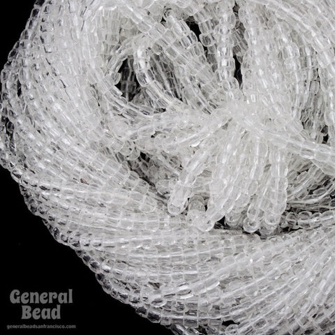 9/0 Transparent Crystal 3-Cut Czech Seed Bead (10 Gm, Hank, 10 Hanks) #CSP031-General Bead
